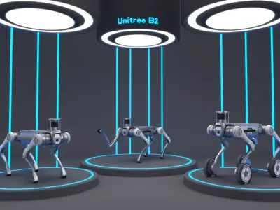 Smart robotic dog 3D model