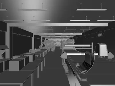 clothing factory 3D model