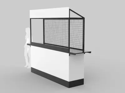 Small Kiosk 3D model purchase