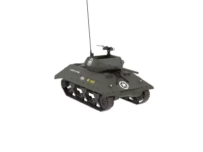 US M10 Tank Destroyer 3D model