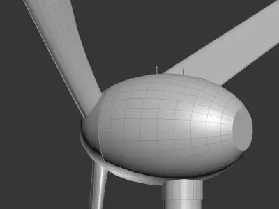 Dynamic  Wind Turbine - Animated Low-poly 3D model