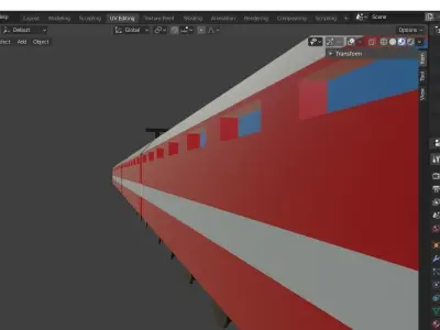 Train Low-poly 3D model shop