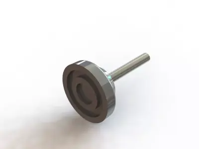 Pe Nivelador ABC Plasticos M8 x 50 Levelling Foot 3D model