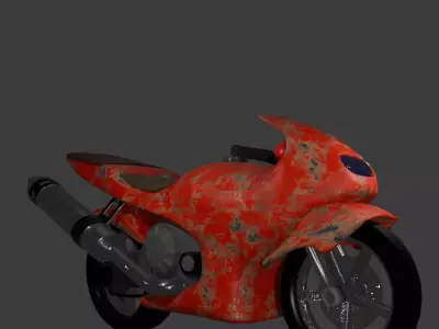 Old motorbike  Free 3D model