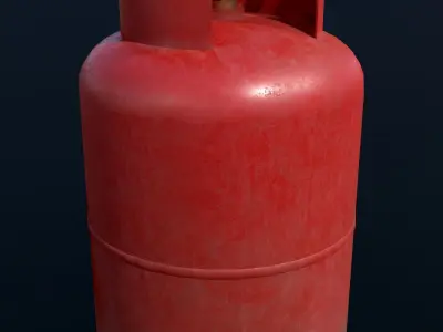 Gas cylinder Free low-poly 3D model purchase