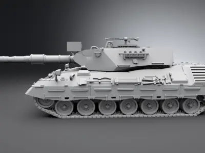 Leopard 1 A4 Scale model 3D print model
