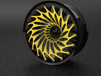 Organic rim 3D model