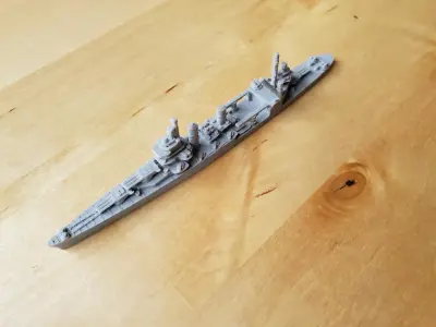 US New Orleans Class Cruiser Warship 3D print model
