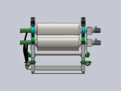 HORI INCLINED CALENDER ASSEMBLY 1600 RF 3D model