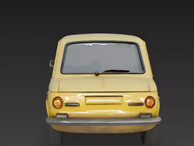 Vintage 70s Classic Compact 3d model Low-poly 3D model