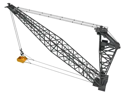 Dragline Excavator Bucket 3D model