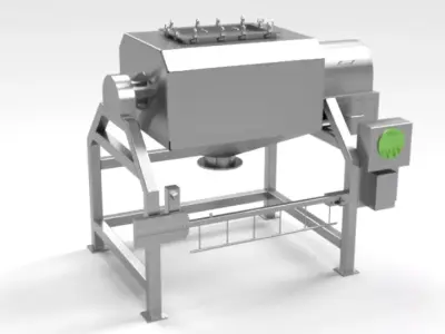 Octagonal Blender 1500 Ltr  cGMP Pharma Manufacturing Blueprint 3D model