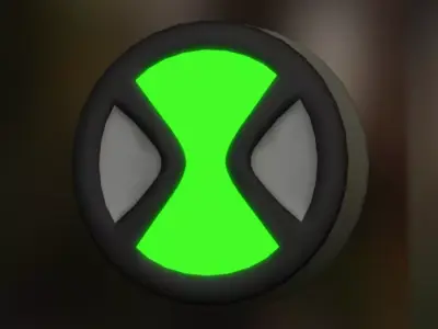 Plumbers Badge  Omnitrix badge from Ben 10 Free low-poly 3D model