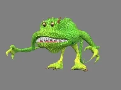 Dinosaur 1 animated lizard 3D model