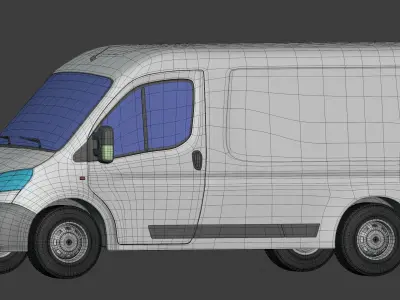 Generic Van Low-poly 3D model