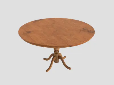 Table - Poker - Classic Low-poly 3D model