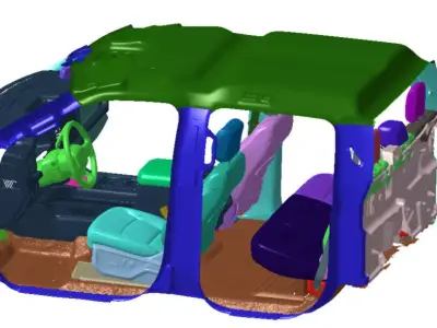 F250 4X4 CC Lariat 2023 Vehicle 3d scan data 3D model 3D model