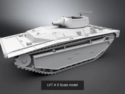LVT Amtank Scale models 3D Model Pack