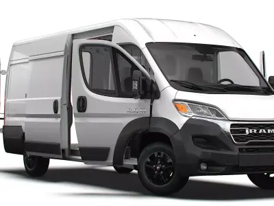 RAM Promaster Van L4H2 HQ Interior 2023 3D model