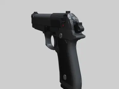 BERETTA pistol 3D model buy