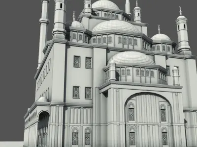 Mohamed ali mosque 3D model