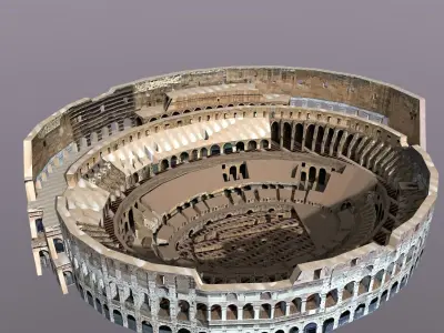 Roman Coliseum Low-poly 3D model