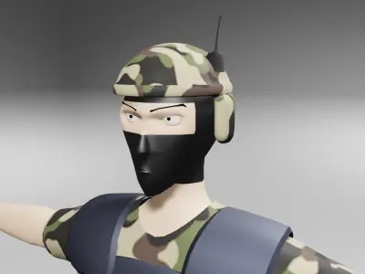 Soldier - Army - Soldado Low-poly 3D model