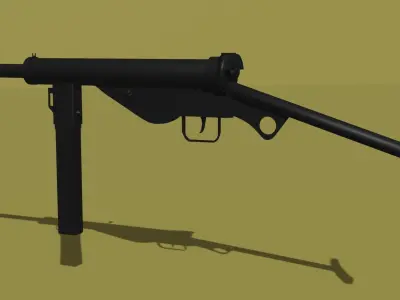 MP-3008 3D model Game ready asset Free low-poly 3D model