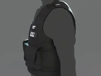 Stab Resistant Body Armour 3D Model - Metropolis London Office  Low-poly 3D model