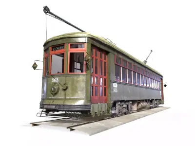 New Orleans Streetcar 3D model