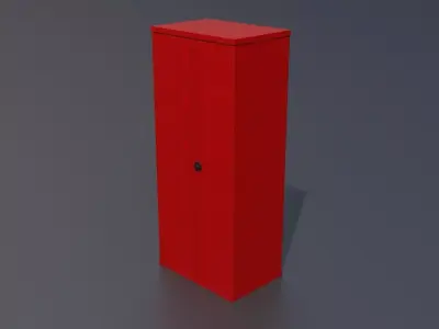 Workshop storage closet large 2 PBR 3D model