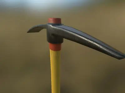 Pickaxe - Modern Low-poly 3D model