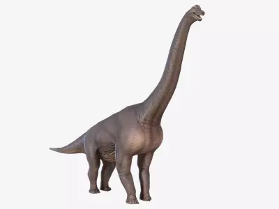 Brachiosaurus dinosaur Low-poly 3D model 3