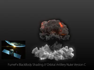 FumeFx Nuclear Explosion Asset Low-poly 3D model
