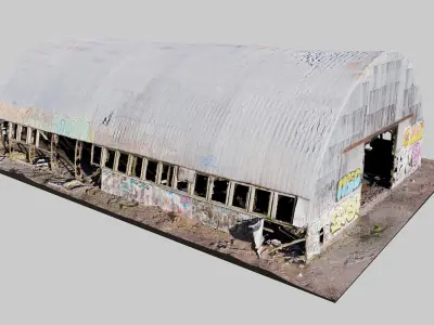 Abandoned-Soviet-Base-Building-4 3D model