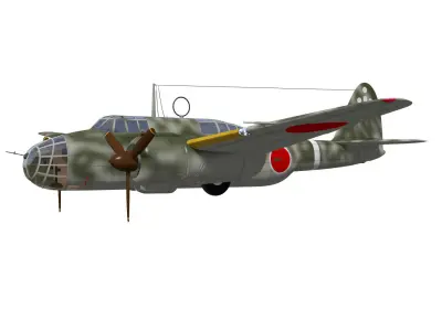 kawasaki Ki48 Lily 3D model