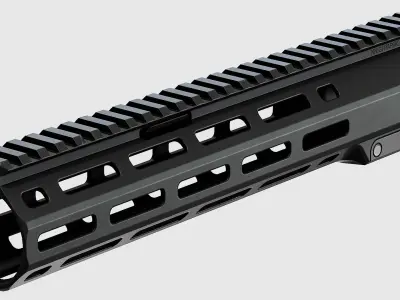 FF RAS 5 Handguard - Replica Low-poly 3D model