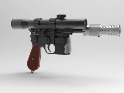 Han Solo Blaster DL-44 3D model