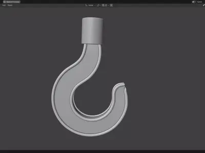 Crane Hook 3D print model