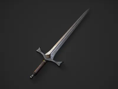 Sword 3 Low-poly 3D model