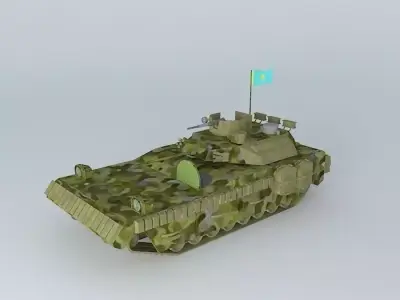 KAMF-D0610 military tank in camouflage 3D model