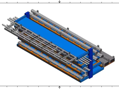 Rack for the factory 3D model