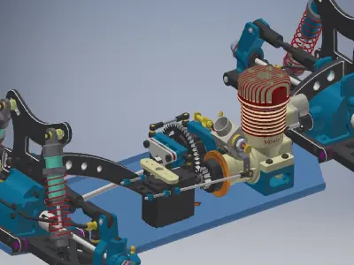 Truck Driveline 3d model 3D model