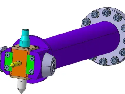 Roller hemming tool 3D model