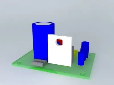 PCB+Layout for TDA 2030 A Free 3D model