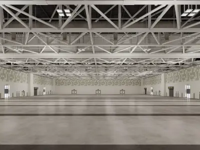 Convention And Exhibition Center 4 3D model