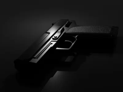 HK USP 45 High Poly 3D model
