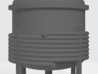 Reactor CSTR RATB Tank Free 3D model