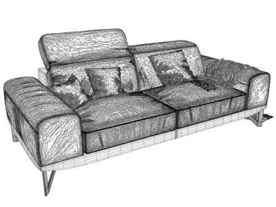 167-Sofa Natuzzi Italo part 3 3D model