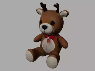 Deer Tedy Bear Toy Free 3D model